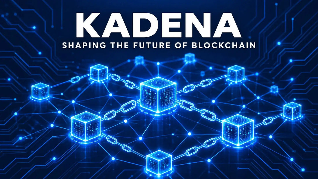 Dark navy tech cover representing the Kadena blockchain project and its scalable network technology.