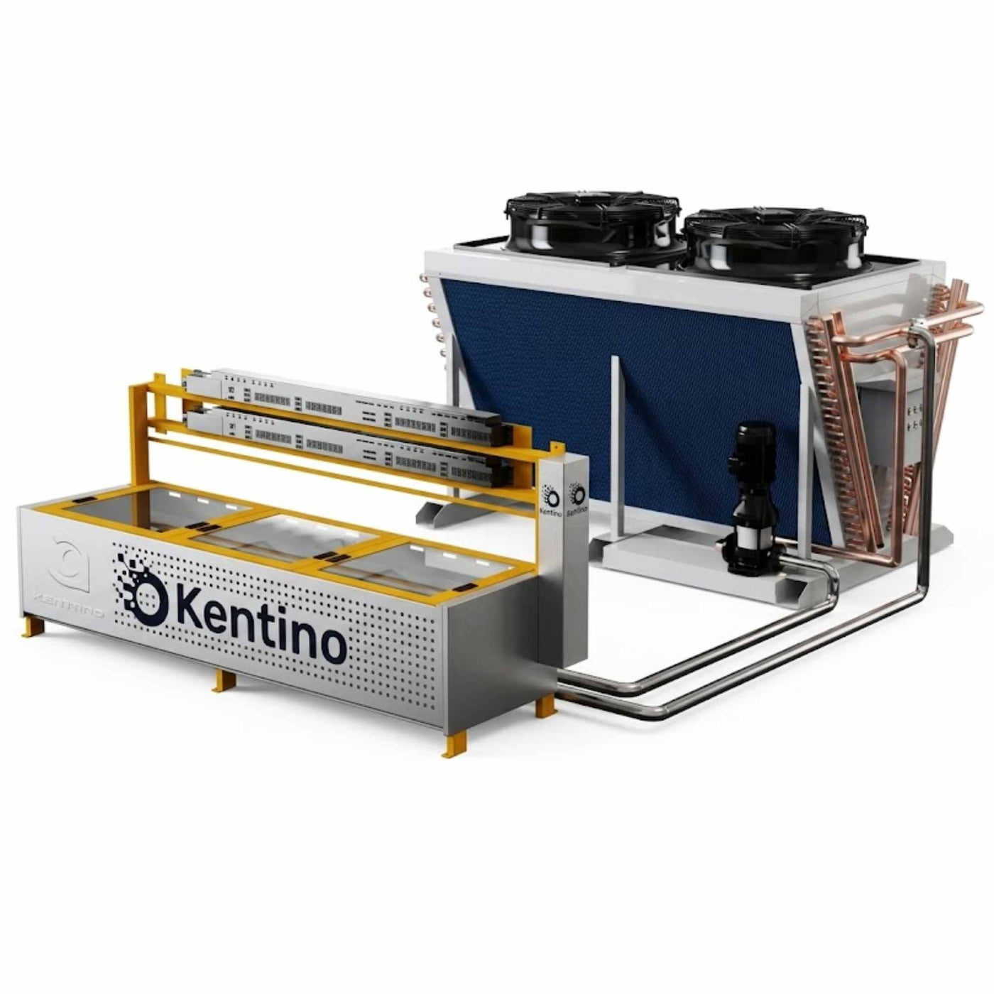 120kW 30-Slot Immersion Cooling Tank — Warehouse Deployment