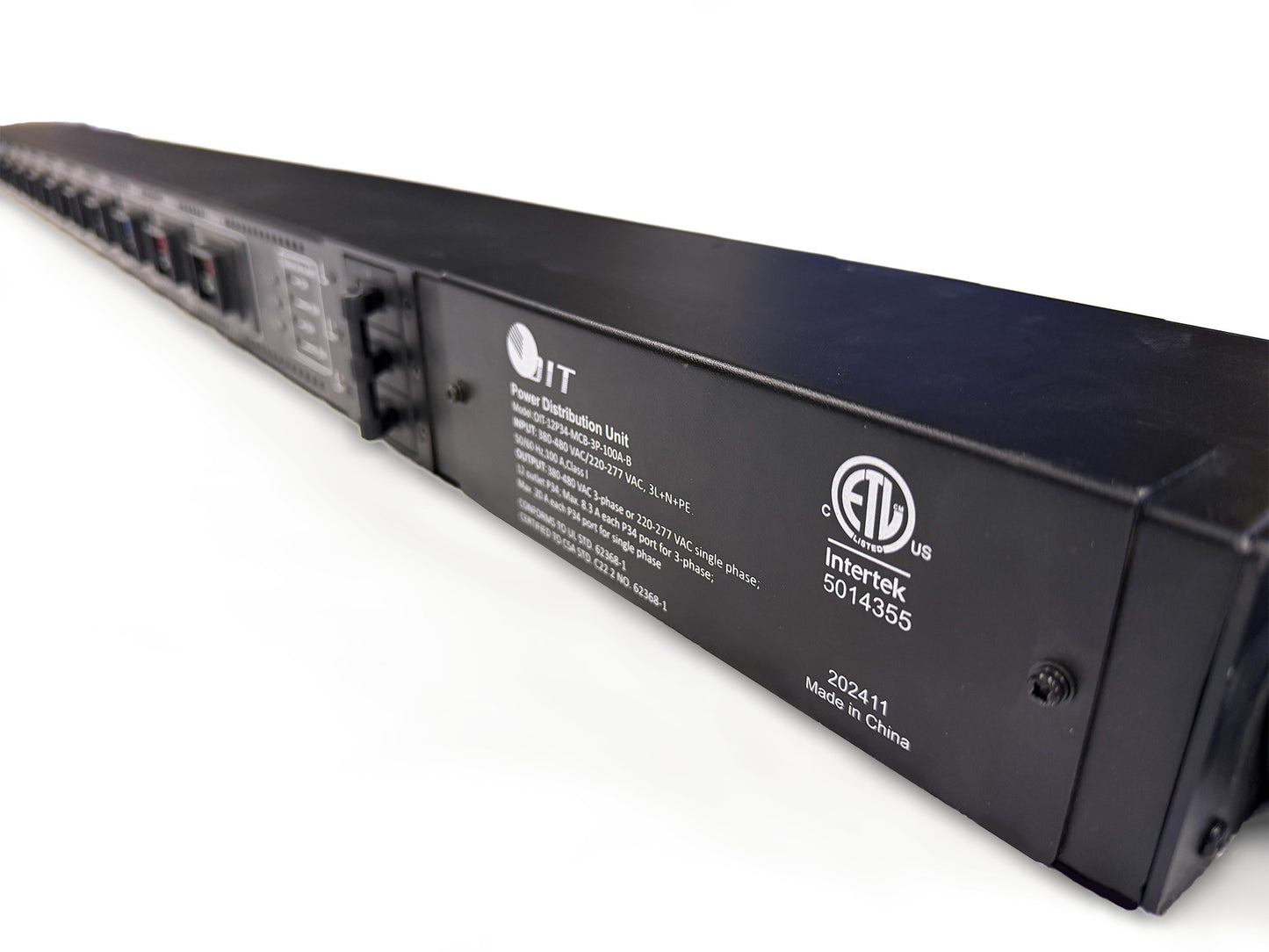 OIT-12 Industrial Power Distribution Unit | 3-Phase 100A MCB | 12-Port Rack PDU for Data Centers