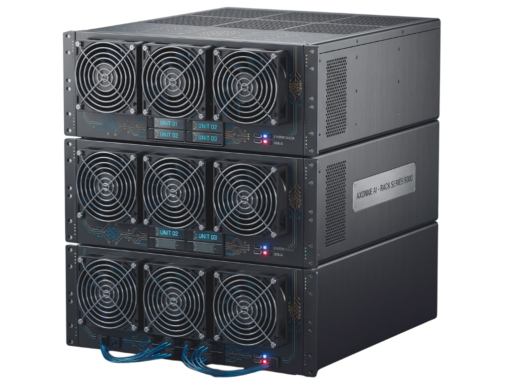 Custom Kentino AI server with multiple GPUs for video generation, model training and rendering