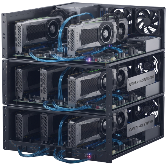 Inside the server: GPUs, CPU socket, memory and cooling
