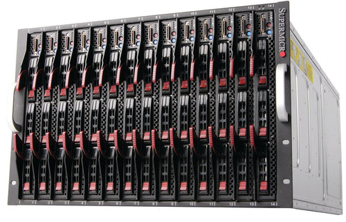 Monero Mining Compute Cluster – 20× Supermicro Dual Xeon Blade Nodes
