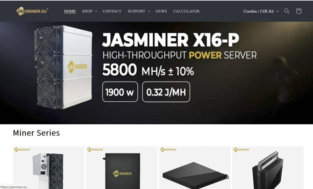 Jasminer EU oficiální distributor v Evropě