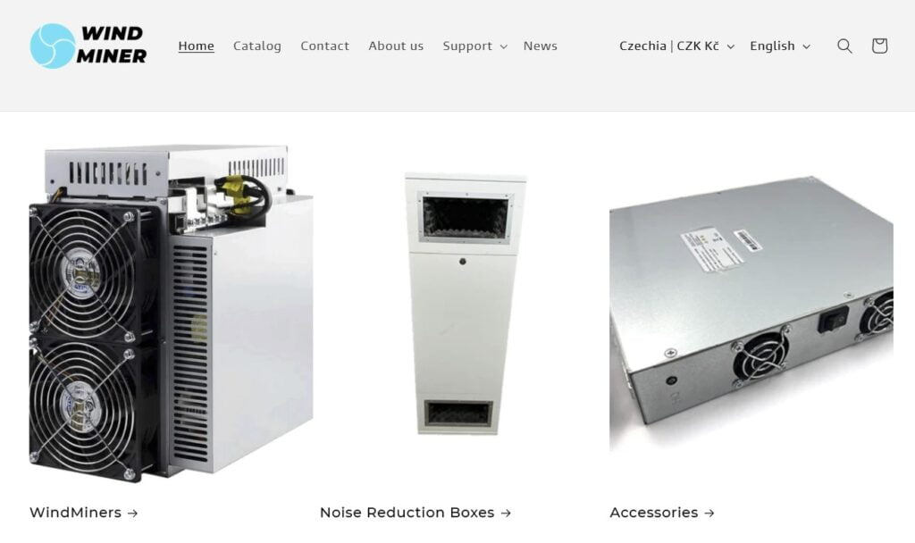 windminer ASIC oficiální distributor v Evropě